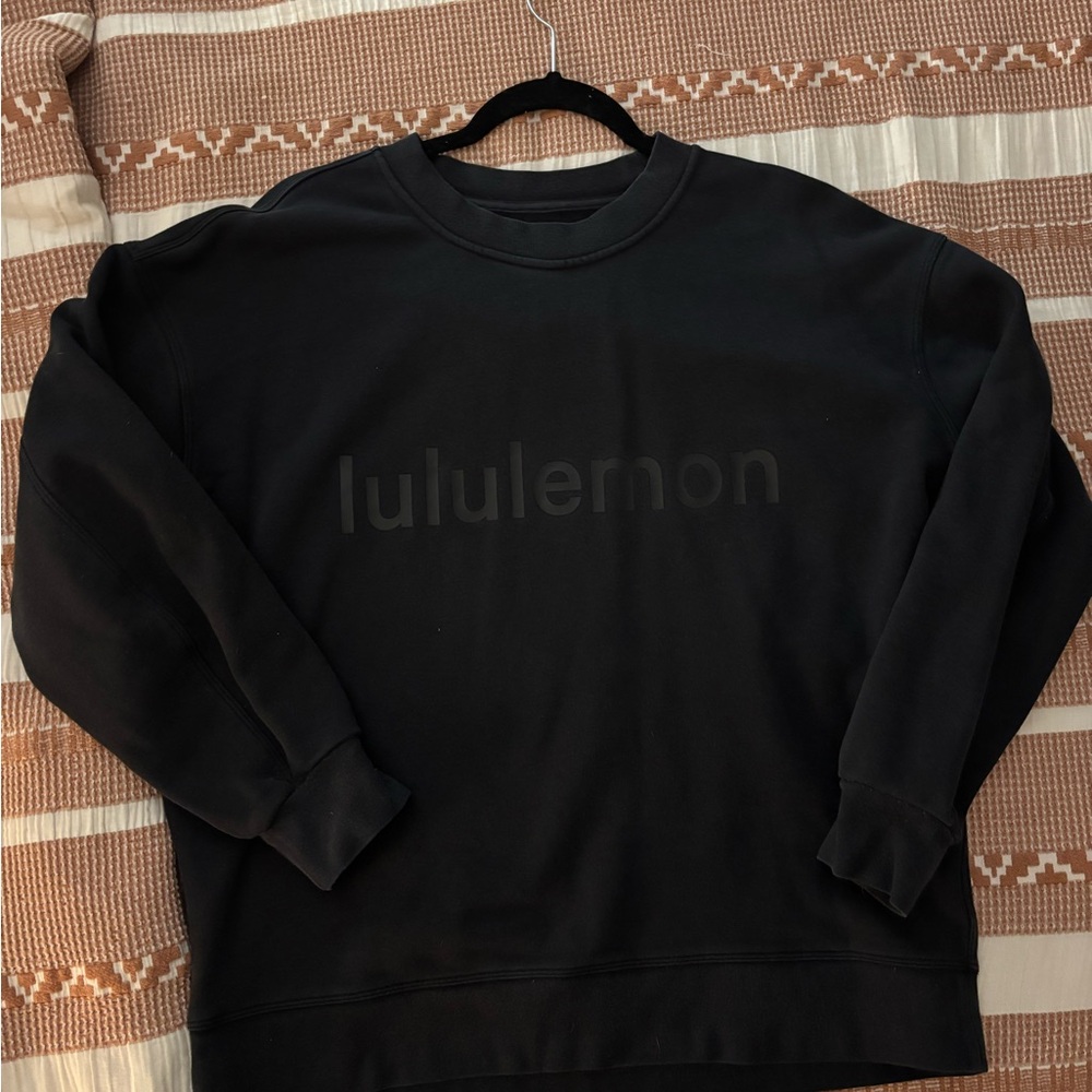 Lululemon Black Crewneck